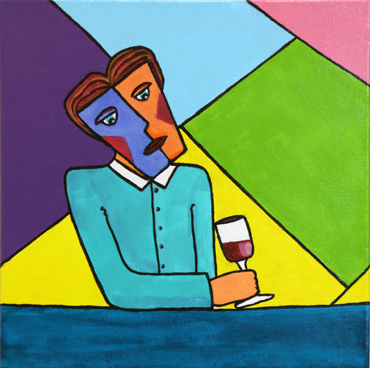 Man with Wine, 2024 (A8)
