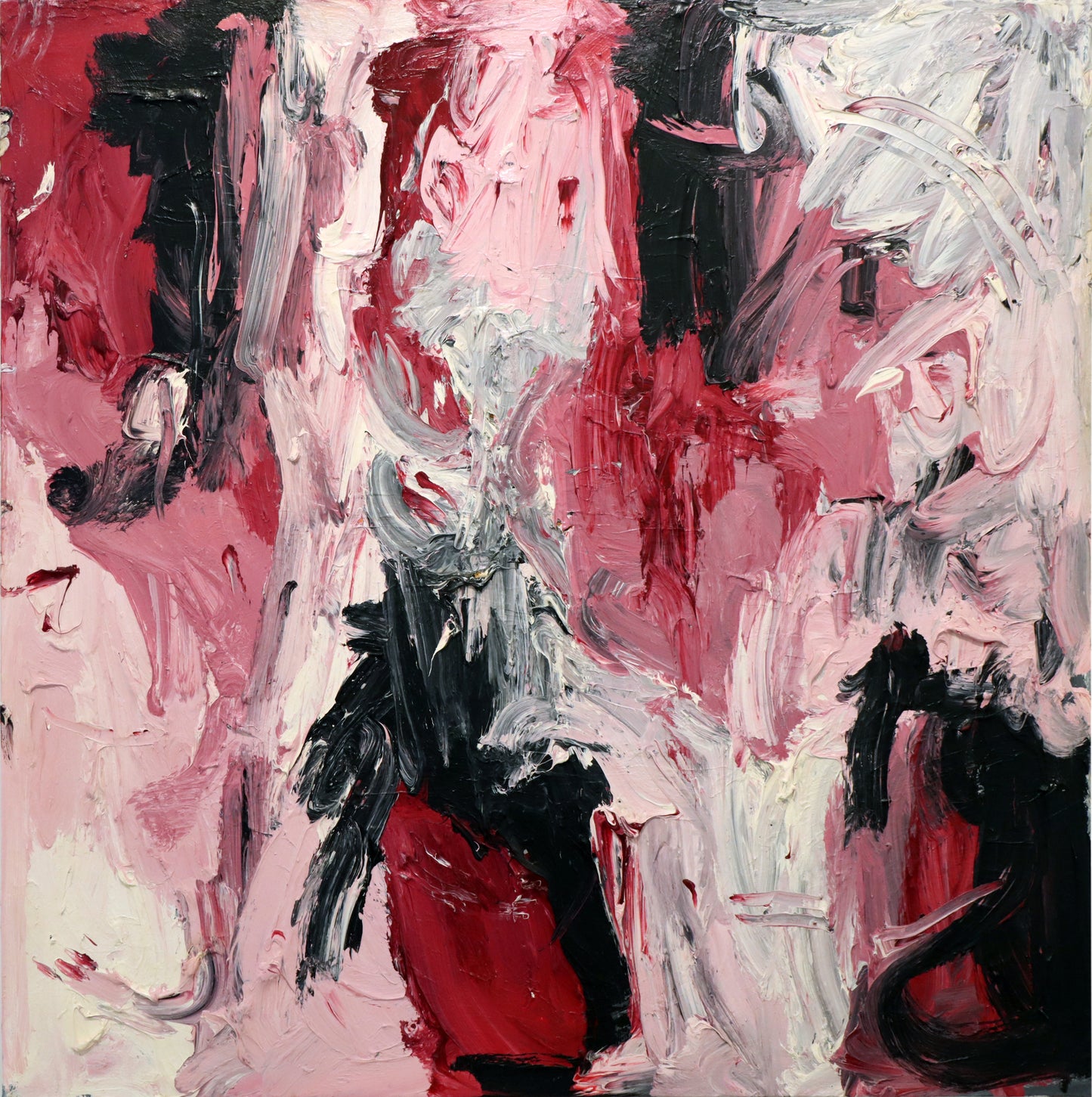 Unknown Number 2 (Red, white, black, cigarette), 1986